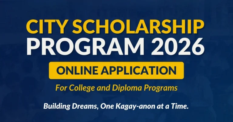 CDO City Scholarship 2026 Application Form (Apply Now)