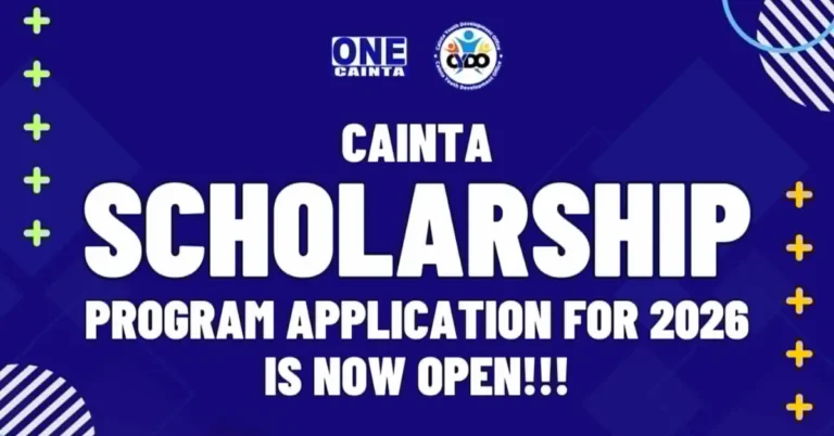 One Cainta Scholarship 2026–2027 (Apply Now)