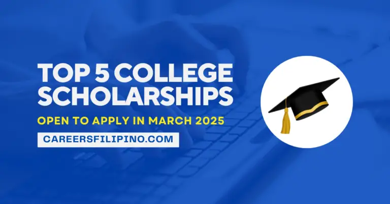 TOP 5 College Scholarships open to apply in March